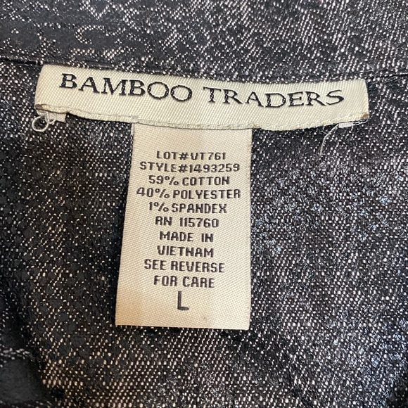 Bamboo Traders black jeans jacket animal design L - Picture 4 of 9